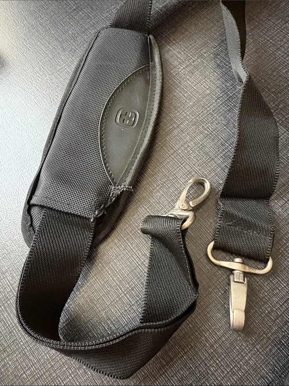 SwissGear Black Laptop Bag with Red Logo Accent